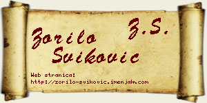 Zorilo Šviković vizit kartica